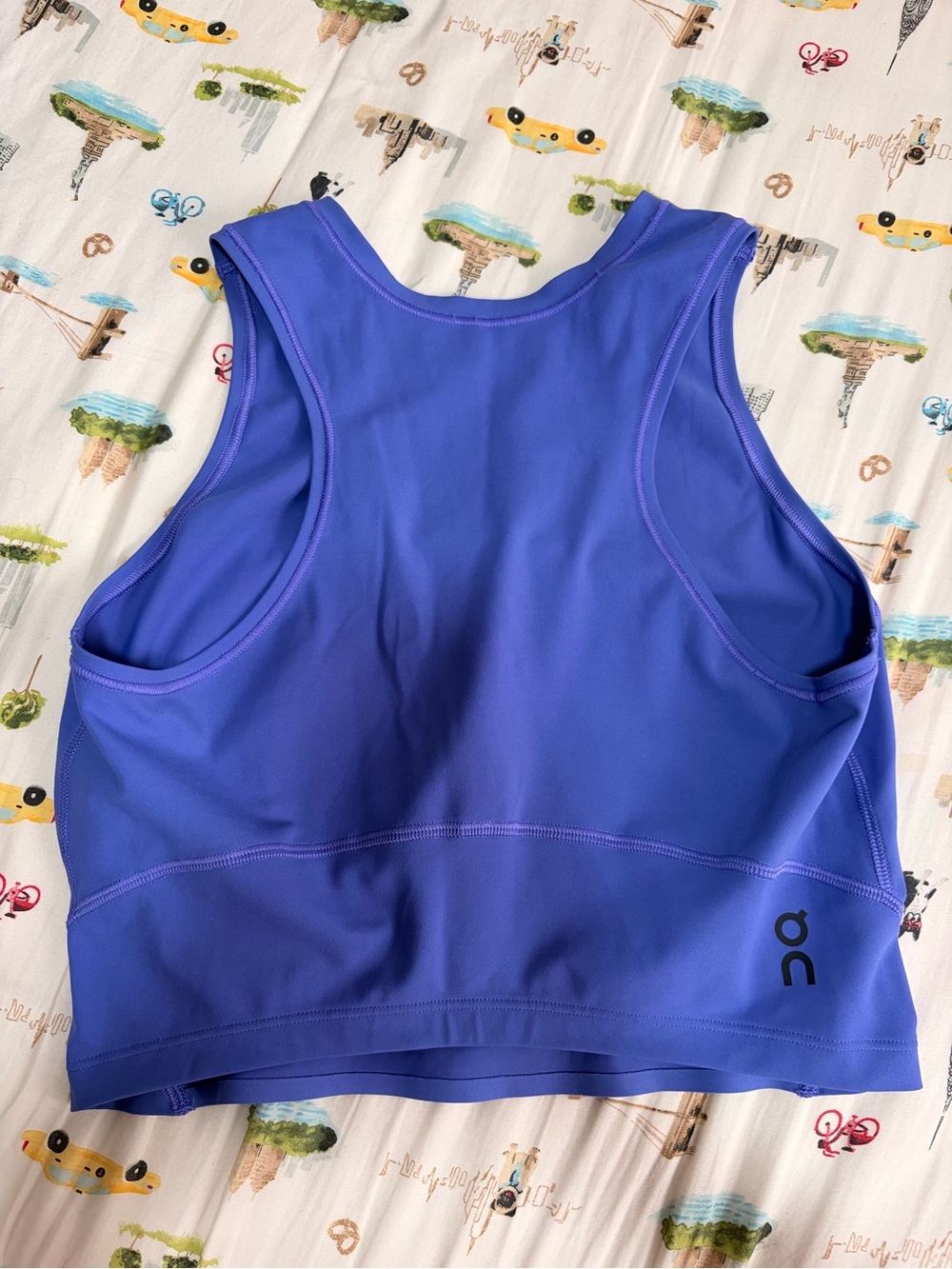 On Running Performance Crop Top - Violet/Periwinkle